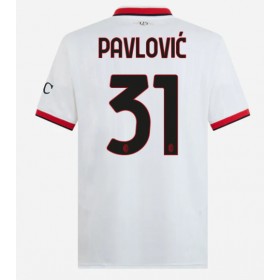 AC Milan Strahinja Pavlovic #31 Borte skjorte 2024-25 Kortermet